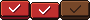 Check button: idle, pressed, disabled